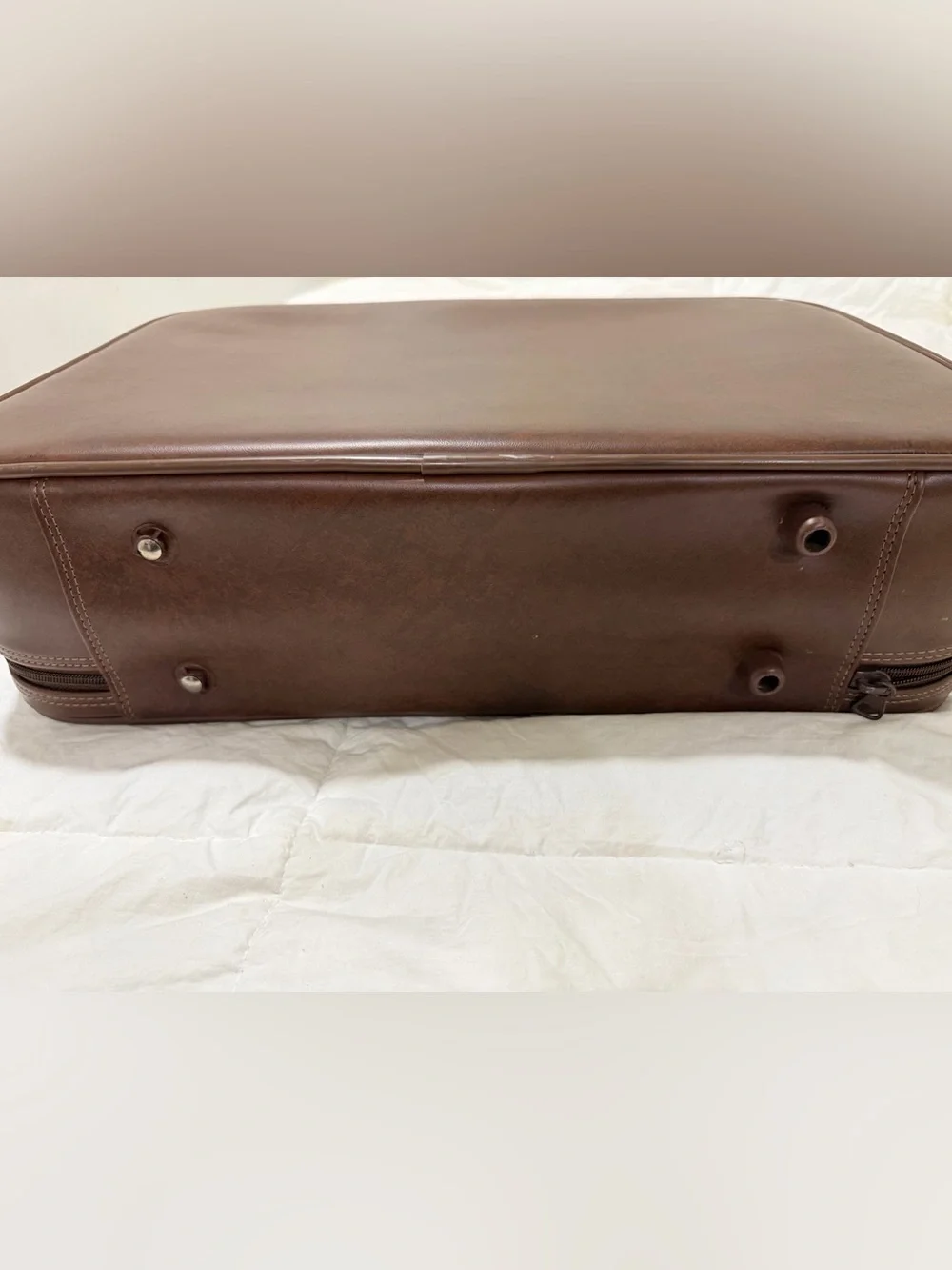 Vintage Brown Leather Briefcase - Classic Men's Work Bag